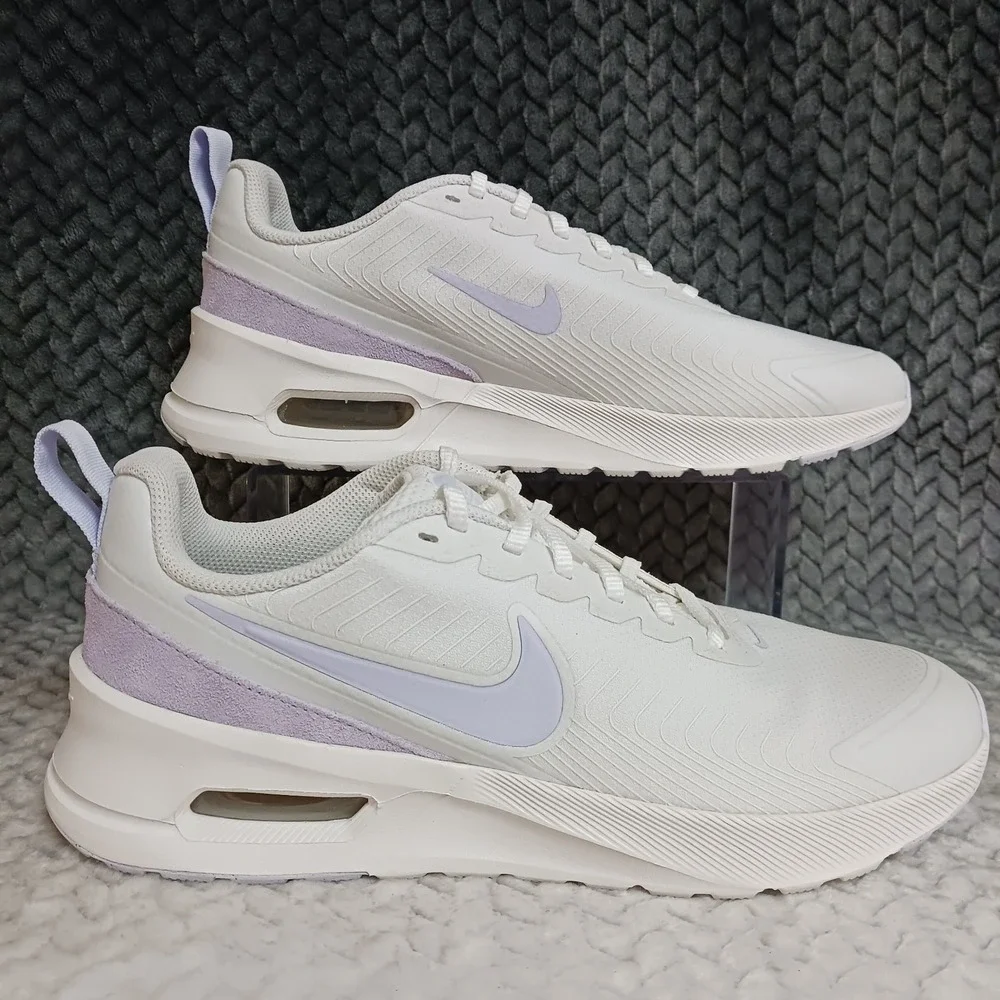 Nike Air Max Nuaxis SE Summit White Amethyst Tint Women's Running Shoes Size 11